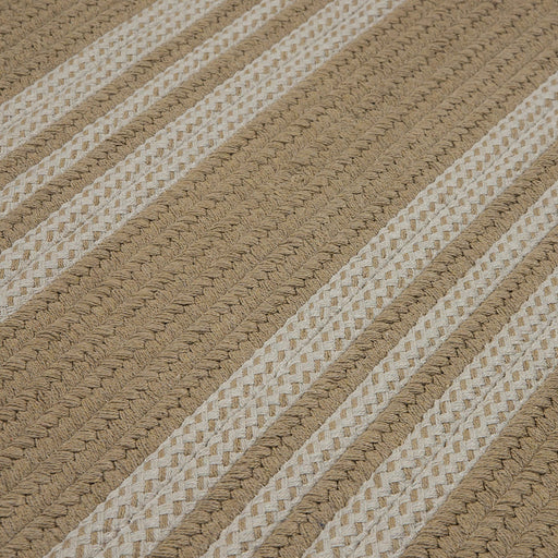 Colonial Mills Sunbrella Southport Stripe UH99 Wheat Sunbrella Area Rug