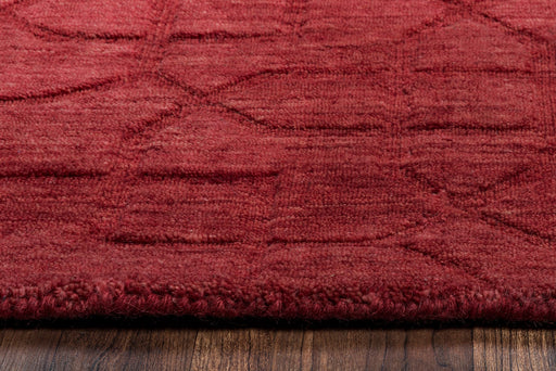 Rizzy Home Uptown UP2453 Red Solid Area Rug