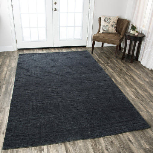 Rizzy Home Uptown UP2890 Charcoal/Gray Solid Area Rug