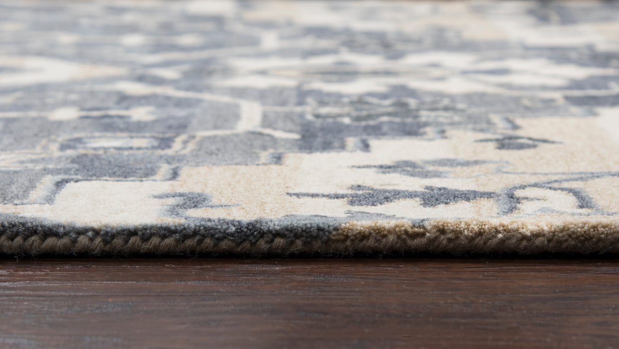 Rizzy Home Valintino VN568A Blue Central Medalian Motive Area Rug