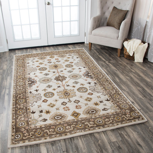 Rizzy Home Valintino VN9445 Light Gray Border Area Rug