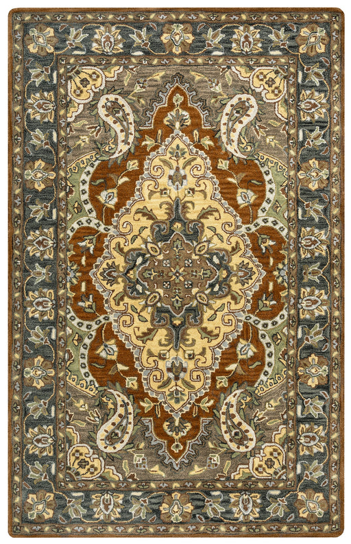 Rizzy Home Valintino VN9451 Multi-Colored Border Area Rug