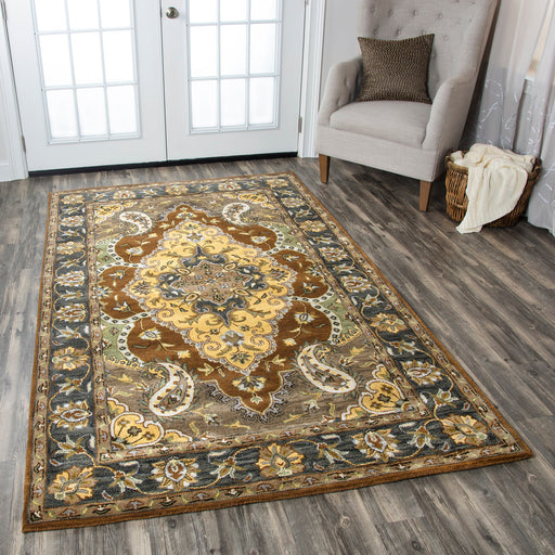 Rizzy Home Valintino VN9451 Multi-Colored Border Area Rug