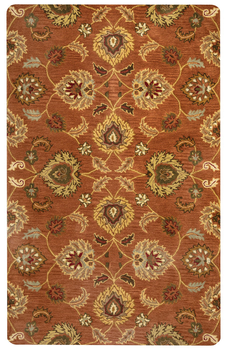 Rizzy Home Valintino VN9453 Rust Ornamental Area Rug