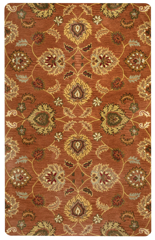 Rizzy Home Valintino VN9453 Rust Ornamental Area Rug