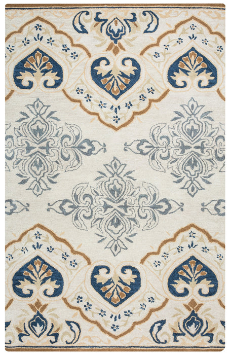 Rizzy Home Valintino VN9455 Light Gray Ornamental Area Rug