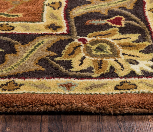 Rizzy Home Valintino VN9456 Rust Border Area Rug