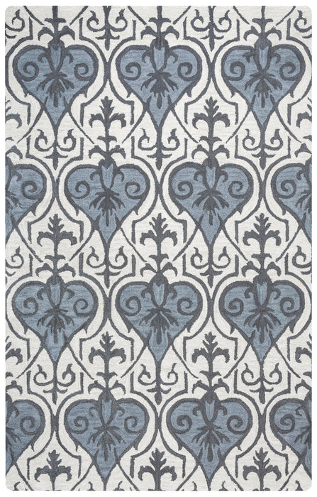 Rizzy Home Valintino VN9493 Blue Ornamental Area Rug