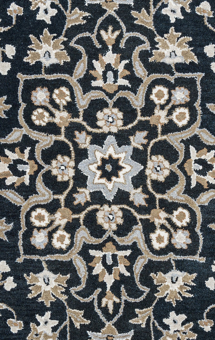 Rizzy Home Valintino VN9534 Black Floral Area Rug