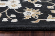 Rizzy Home Valintino VN9534 Black Floral Area Rug