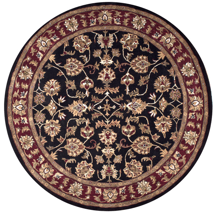 Rizzy Home Volare VO0821 Black Border Area Rug