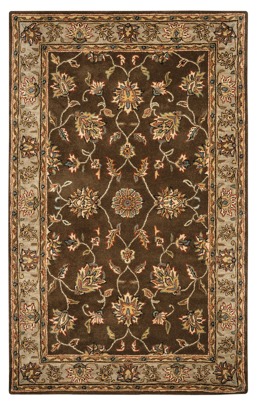Rizzy Home Volare VO1145 Brown Border Area Rug