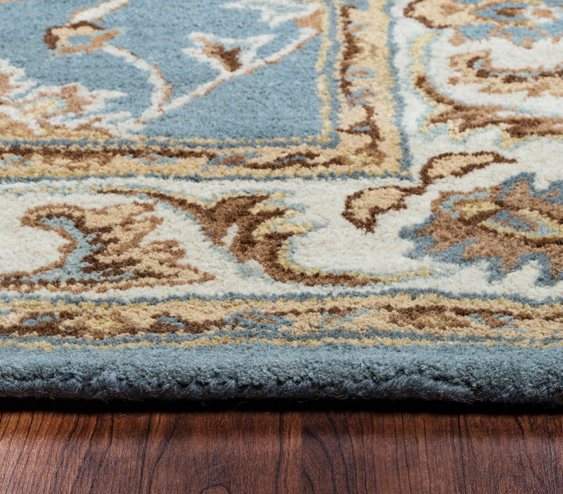 Rizzy Home Volare VO1427 Blue Border Area Rug
