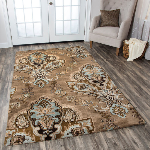 Rizzy Home Volare VO1683 Brown Ornamental Area Rug