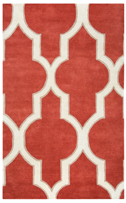 Rizzy Home Volare VO2134 Red Trellis Area Rug