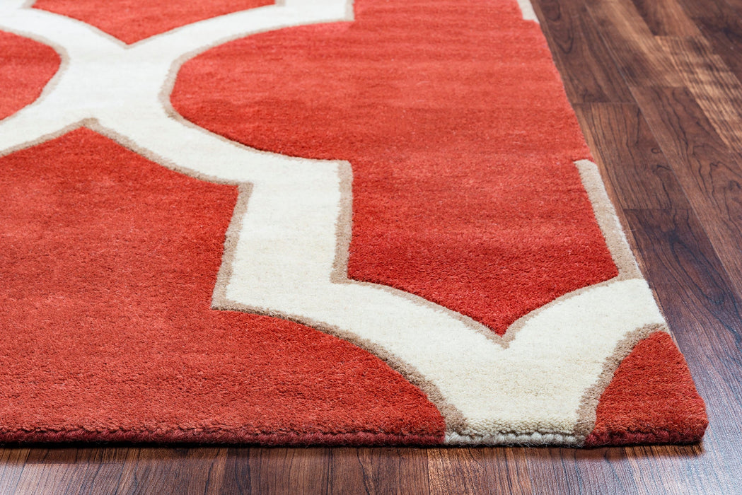 Rizzy Home Volare VO2134 Red Trellis Area Rug