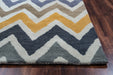 Rizzy Home Volare VO8170 Ivory Chevron Area Rug