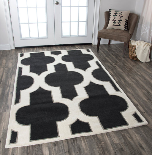 Rizzy Home Volare VO8186 Black Trellis Area Rug