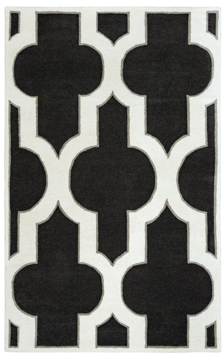 Rizzy Home Volare VO8186 Black Trellis Area Rug