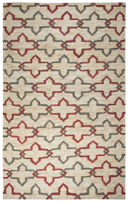 Rizzy Home Whittier WR9621 Natural Trellis Area Rug