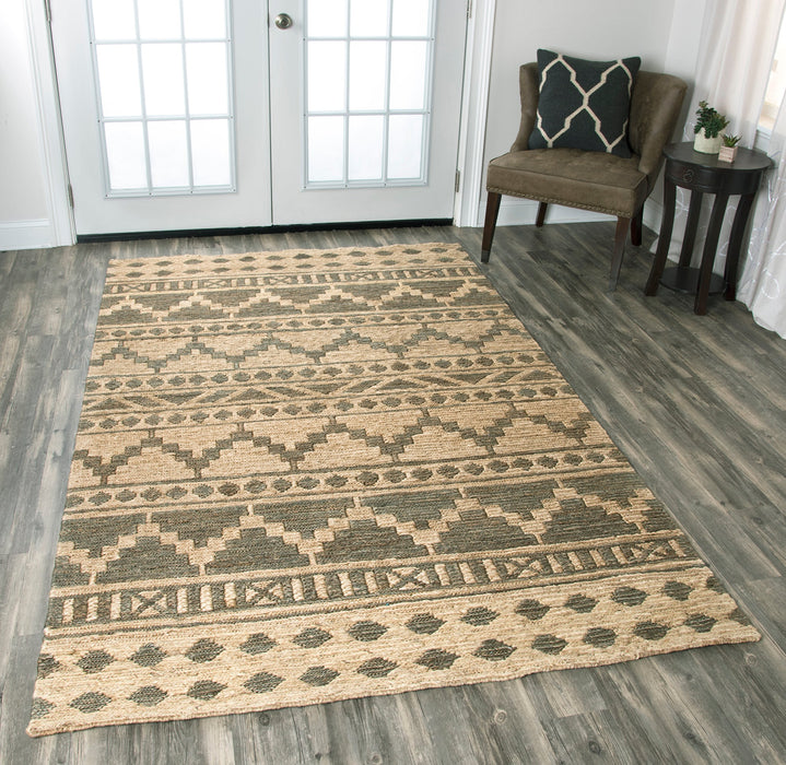 Rizzy Home Whittier WR9627 Sage Southwest/Tribal Area Rug
