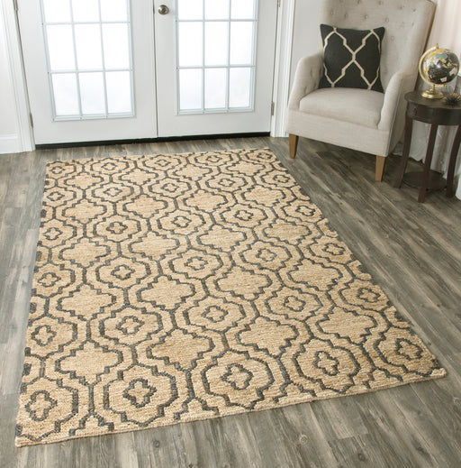 Rizzy Home Whittier WR9631 Natural Trellis Area Rug