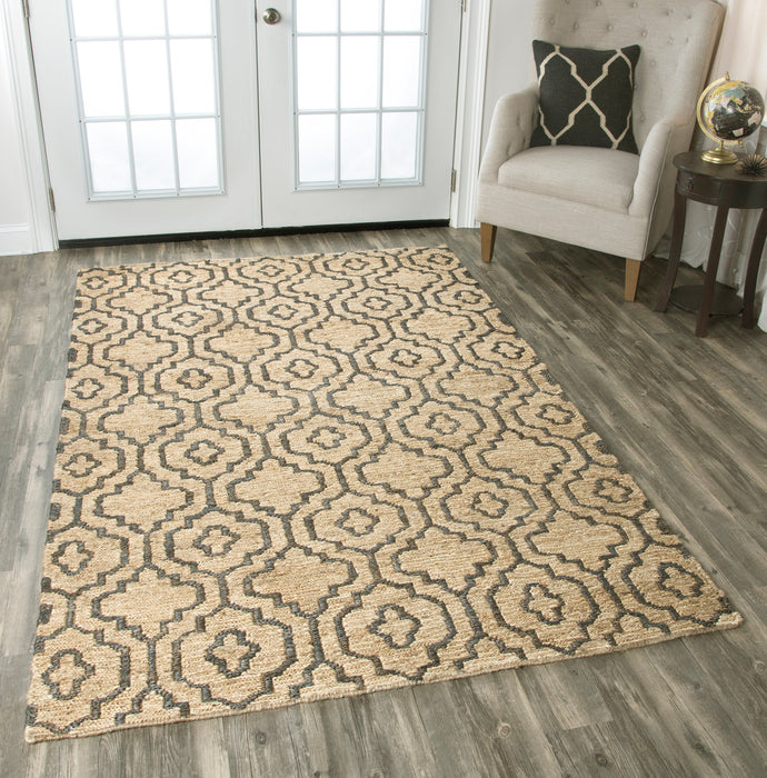 Rizzy Home Whittier WR9631 Natural Trellis Area Rug