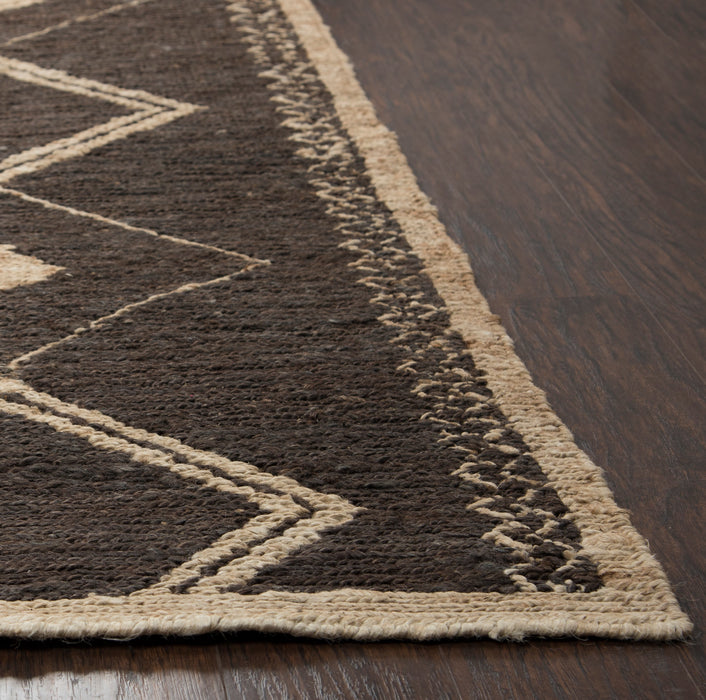 Rizzy Home Whittier WR9634 Brown Geometric Area Rug