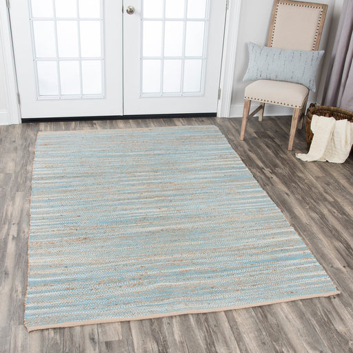Rizzy Home Wynwood WY708A Aqua Strips Area Rug
