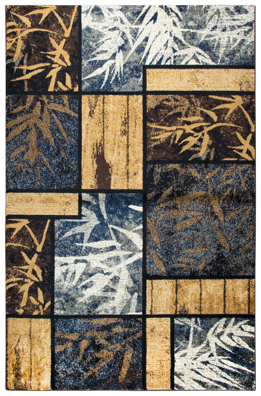 Rizzy Home Xceed XE7043 Gold Patch Work Area Rug