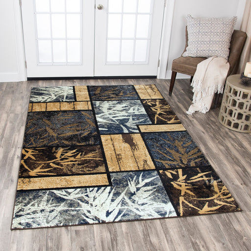 Rizzy Home Xceed XE7043 Gold Patch Work Area Rug