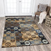 Rizzy Home Xceed XE7045 Beige Patch Work Distress Ikat Area Rug