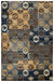 Rizzy Home Xceed XE7045 Beige Patch Work Distress Ikat Area Rug