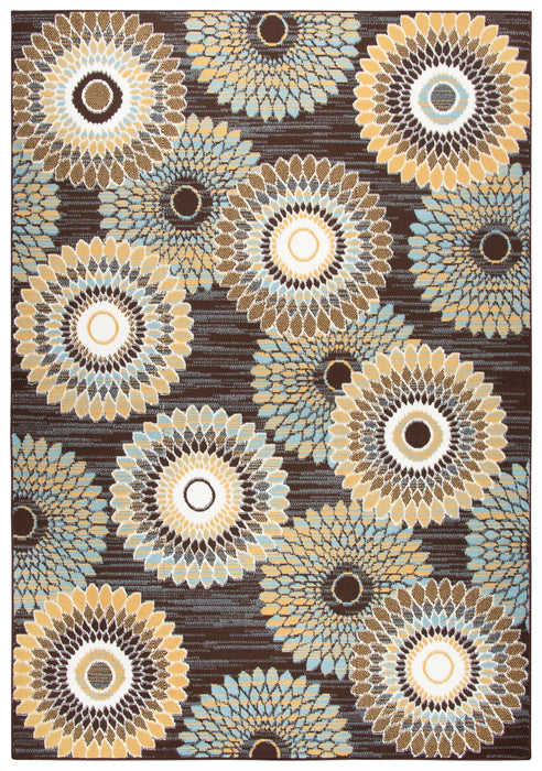 Rizzy Home Xpression XP6881 Brown Medallion Area Rug