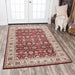 Rizzy Home Zenith ZH7059 Red Motif Area Rug