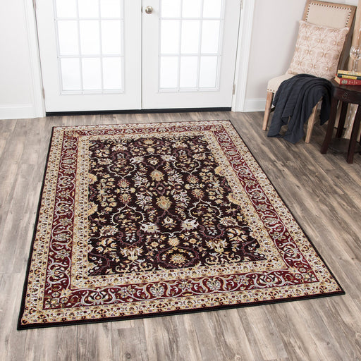 Rizzy Home Zenith ZH7062 Red Motif Area Rug