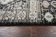 Rizzy Home Zenith ZH7077 Black Motif Disress Area Rug