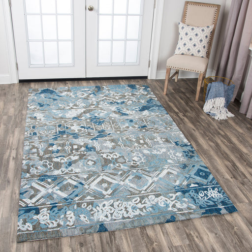 Rizzy Home Zingaro ZI020B Gray Distress Area Rug