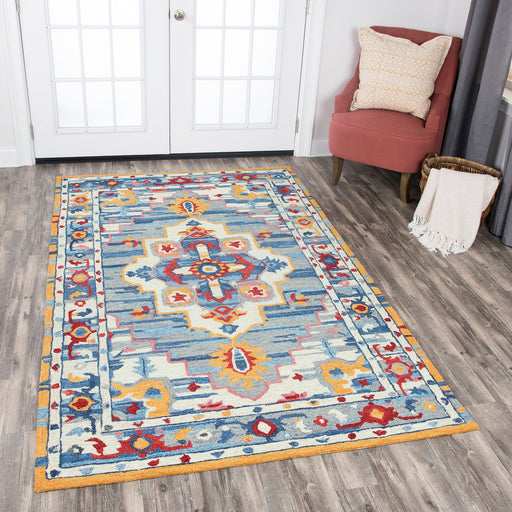 Rizzy Home Zingaro ZI021B Natural Central Medallion Area Rug