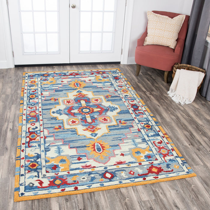 Rizzy Home Zingaro ZI021B Natural Central Medallion Area Rug