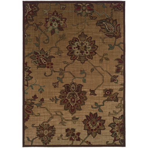 Oriental Weavers Allure Beige/Red Floral 054A1 Area Rug