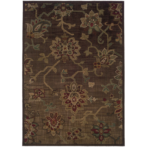 Oriental Weavers Allure Brown/Green Floral 054C1 Area Rug