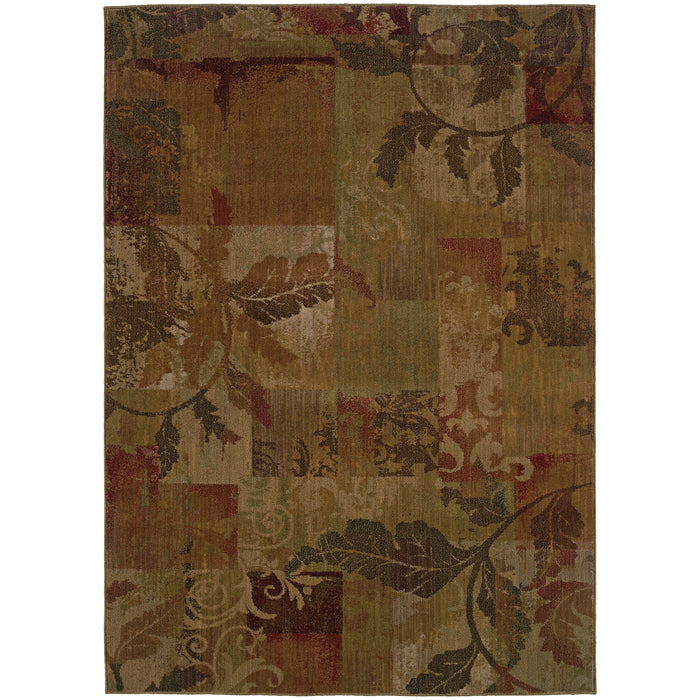 Oriental Weavers Allure Green/Red Botanical 059A1 Area Rug