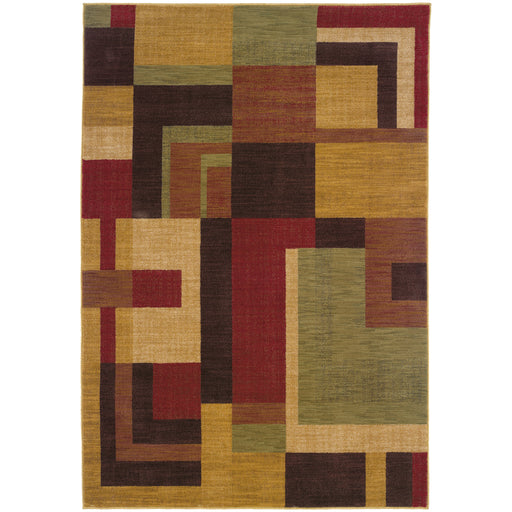 Oriental Weavers Allure Red/Gold Geometric 009A1 Area Rug