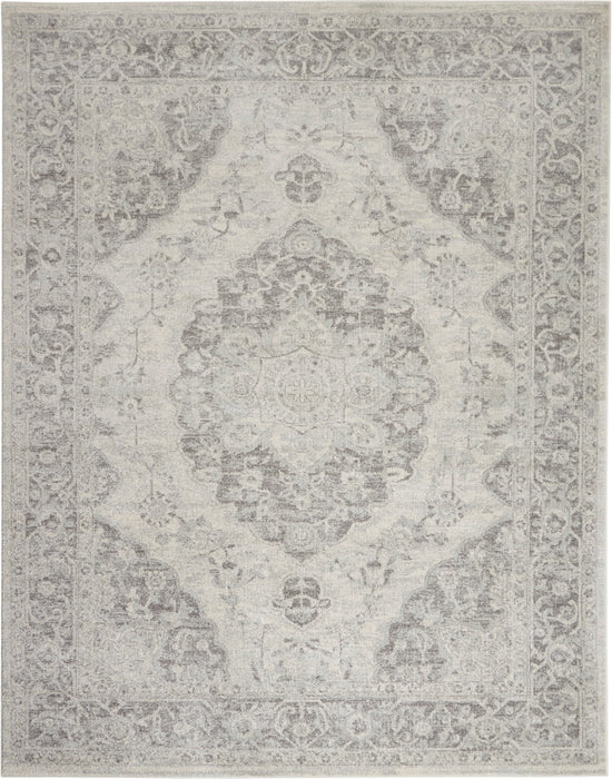 Nourison Tranquil TRA05 Ivory/Grey Area Rug