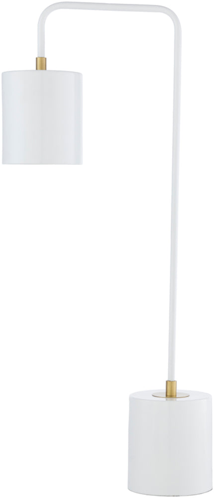 Livabliss Boomer BME-003 Modern White Brass Table Lamp