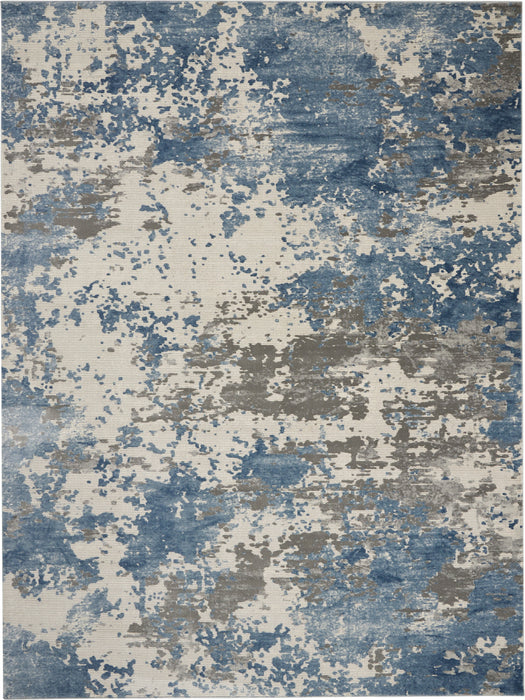 Nourison Rustic Textures RUS08 Grey/Blue Area Rug