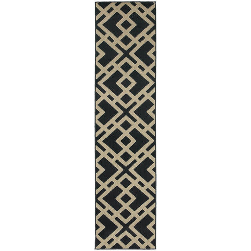 Oriental Weavers Ella Navy/Beige Geometric 3685H Area Rug