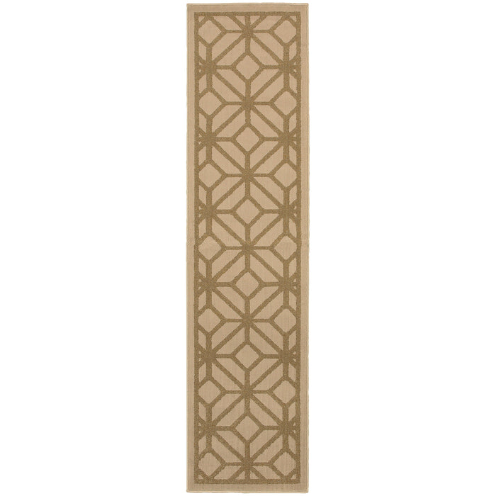Oriental Weavers Ella Beige/Tan Geometric 5188H Area Rug