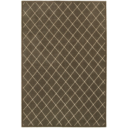 Oriental Weavers Ellerson Brown/Ivory Lattice 090N4 Area Rug